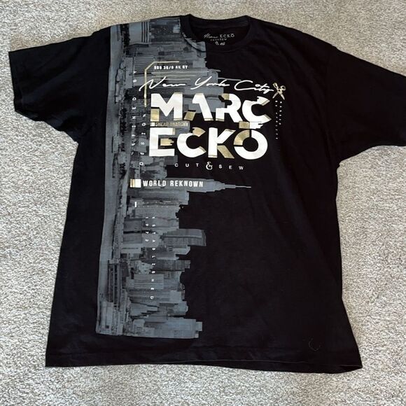 New Marc Ecko Cut & Sew Shear anarchy black t shirt mens size XXL New York City - Picture 1 of 4